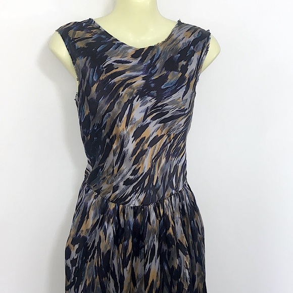 Ulla Johnson Silk Flap Open Slit Midi Dress NWOT Sz 4 - Picture 5 of 9